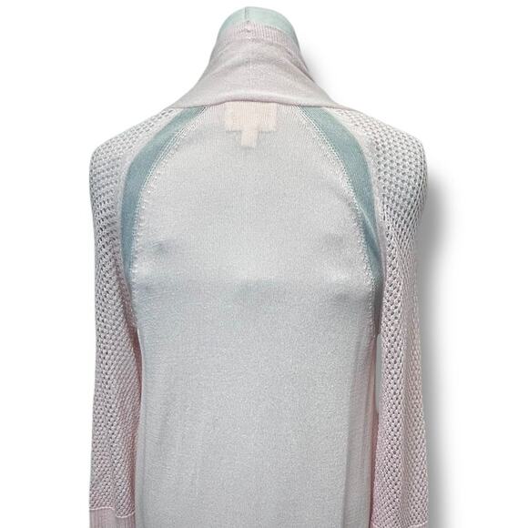 Andrea Jovine Women’s Open Front Longline Lightweight Cardigan, Pink, size M - Picture 6 of 11